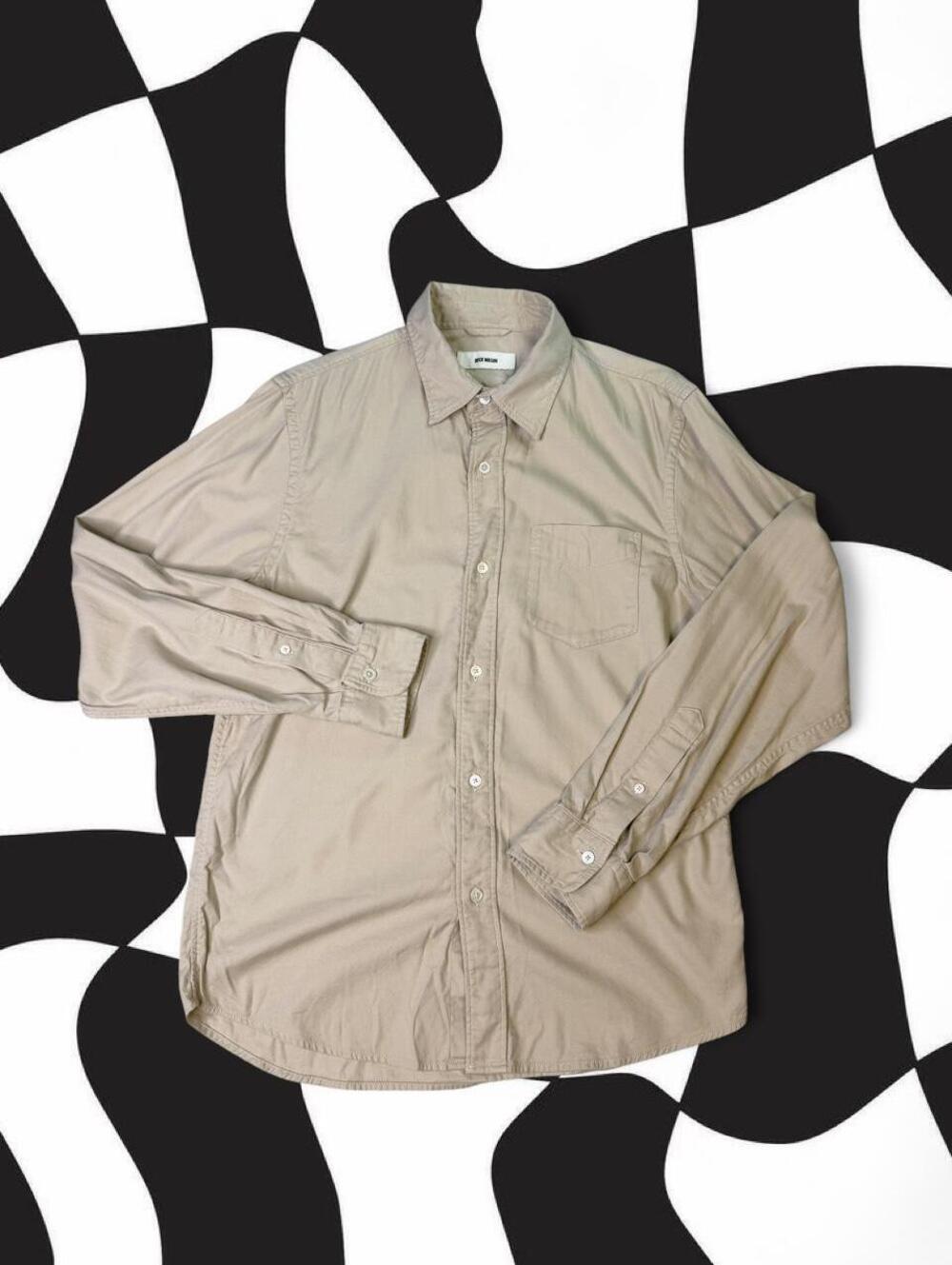 Buck Mason Tan Button Up Shirt